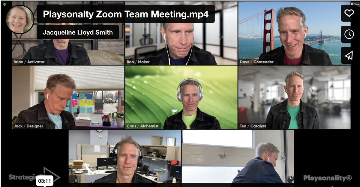 Playsonality™ Zoom Meeting